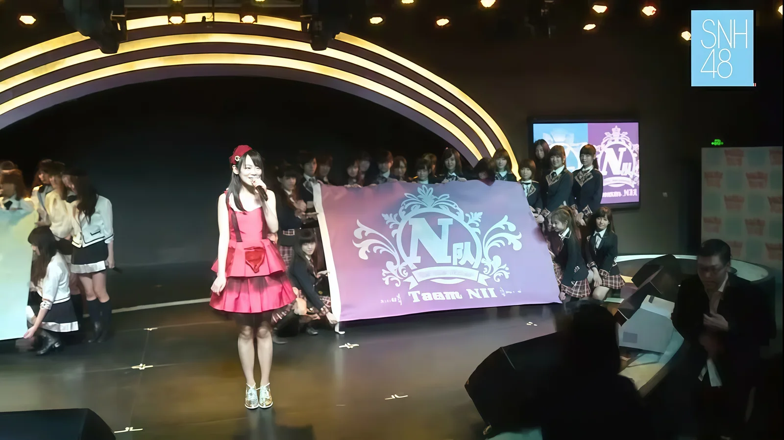 2013 2015   剧场公演   紫色大旗展开的样子